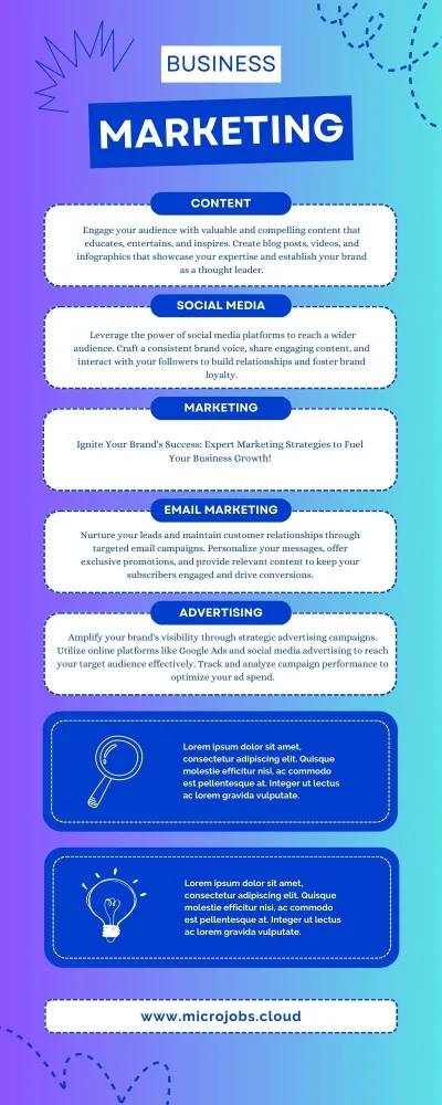 "Elevate your message with captivating infographics."