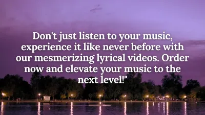 PROVIDE ALL TYPE OF LYRICAL VIDEOS & MOSTION POSTERS.
